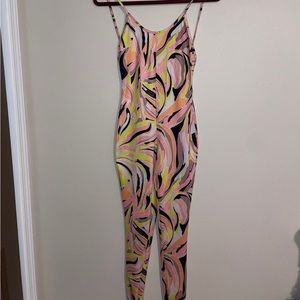 colorful catsuit